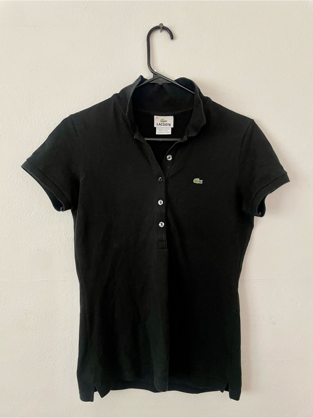 Lacoste Black Women's Polo
